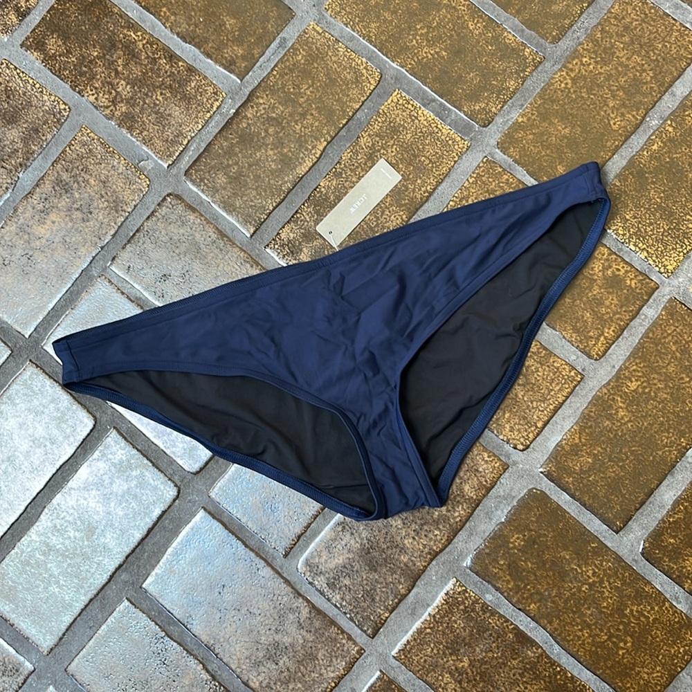 NWT J. Crew Navy Lowrider Hipster Bikini Bottom